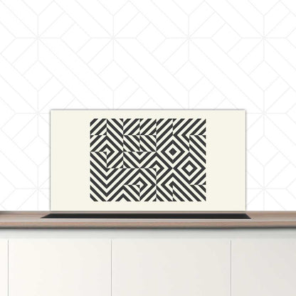 Spatscherm - Bauhaus vierkanten