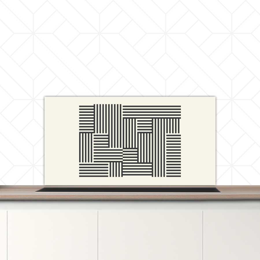 Spatscherm - Bauhaus lijnen