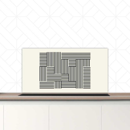 Spatscherm - Bauhaus lijnen