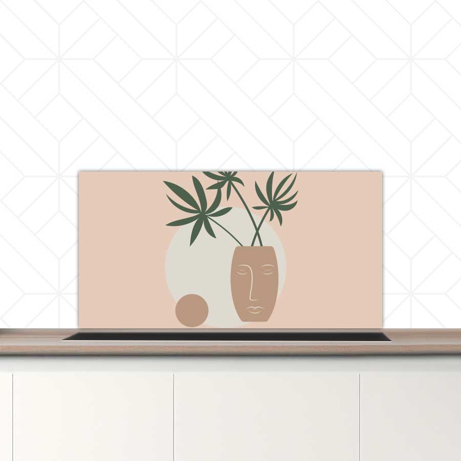 Spatscherm - Plant in vaas