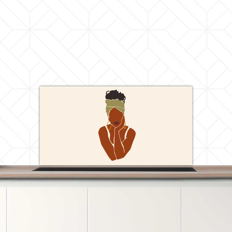 Spatscherm - Afrikaanse vrouw
