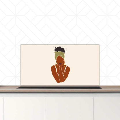 Spatscherm - Afrikaanse vrouw