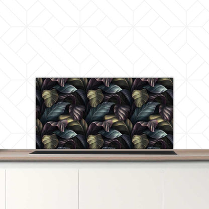 Spatscherm - Tropische bladeren