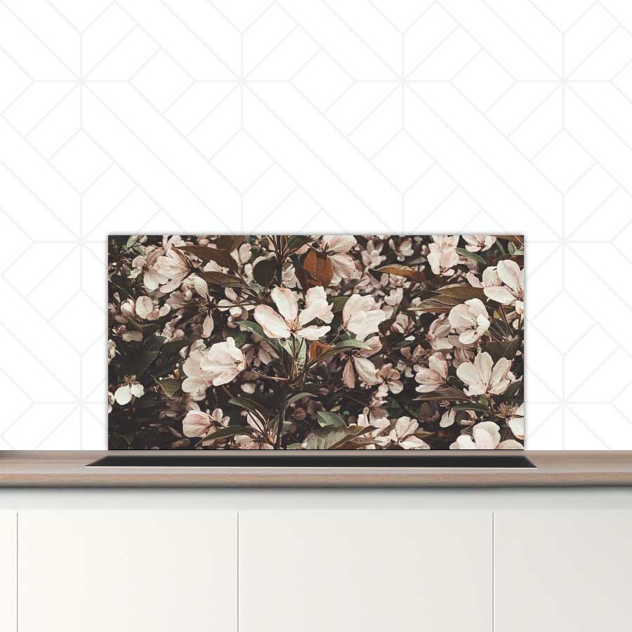 Spatscherm - Lente bloemen