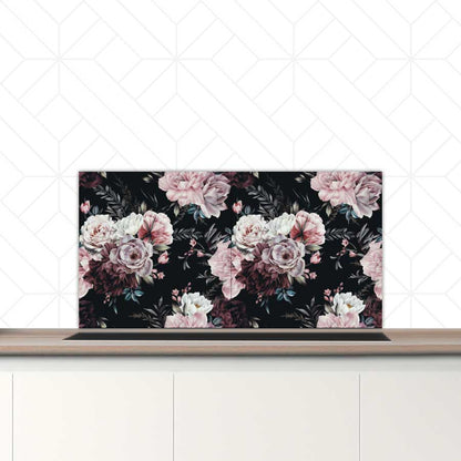 Spatscherm - Floral roze