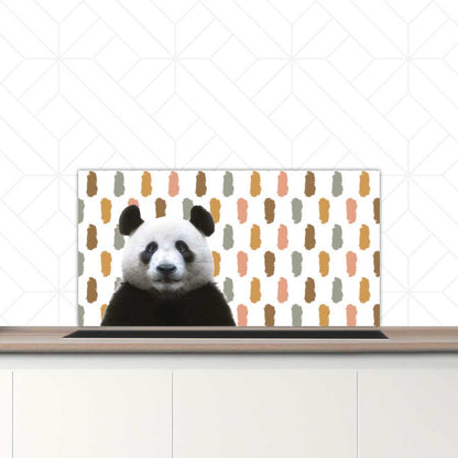 Spatscherm - Funny panda vlekken