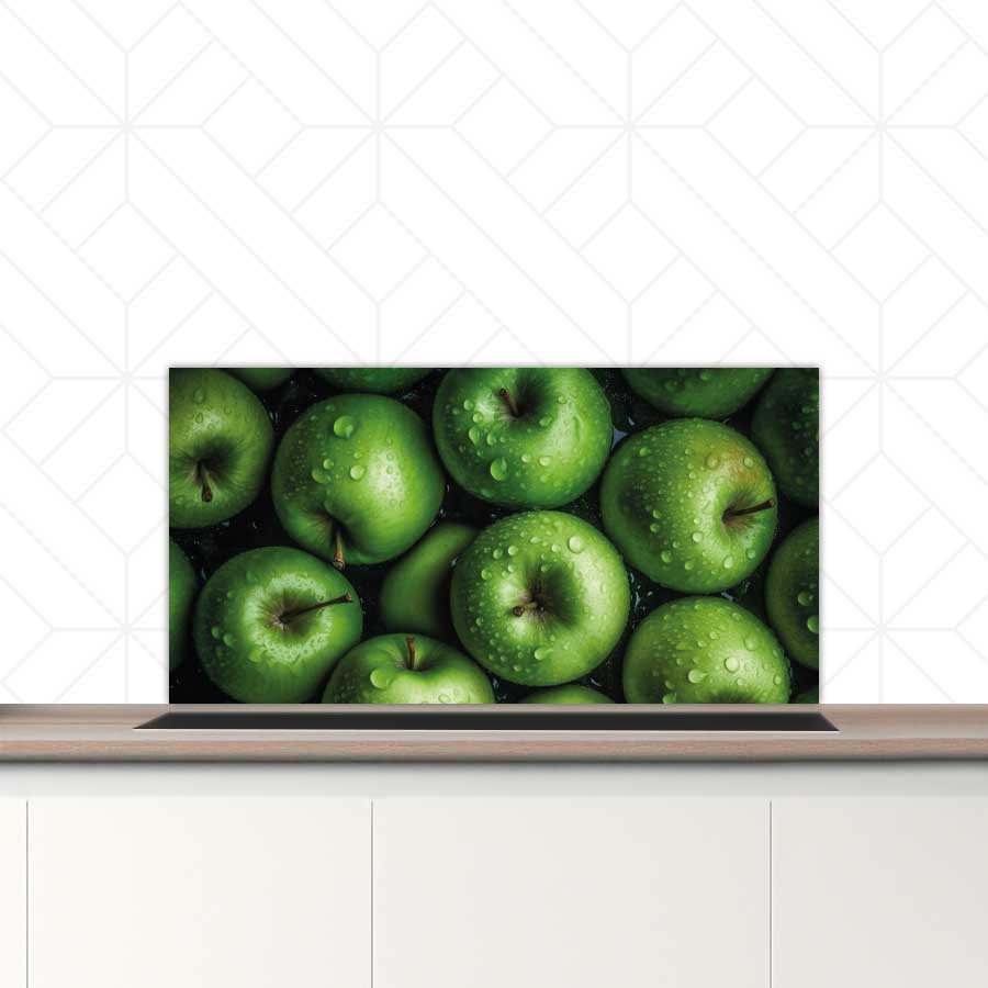 Spatscherm - Groene appels