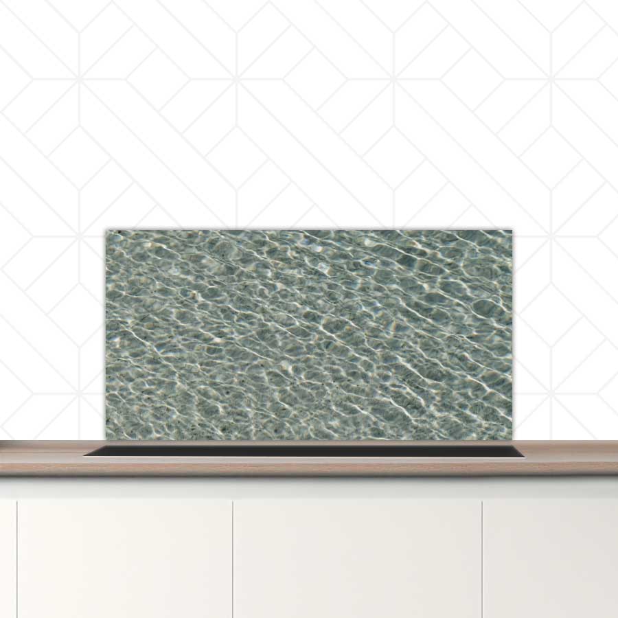 Spatscherm - Helderblauwe zee