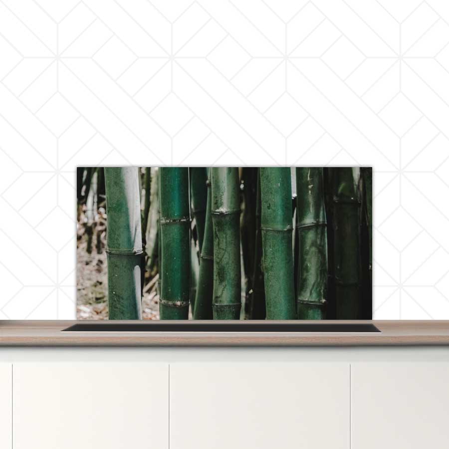 Spatscherm - Groene Bamboe