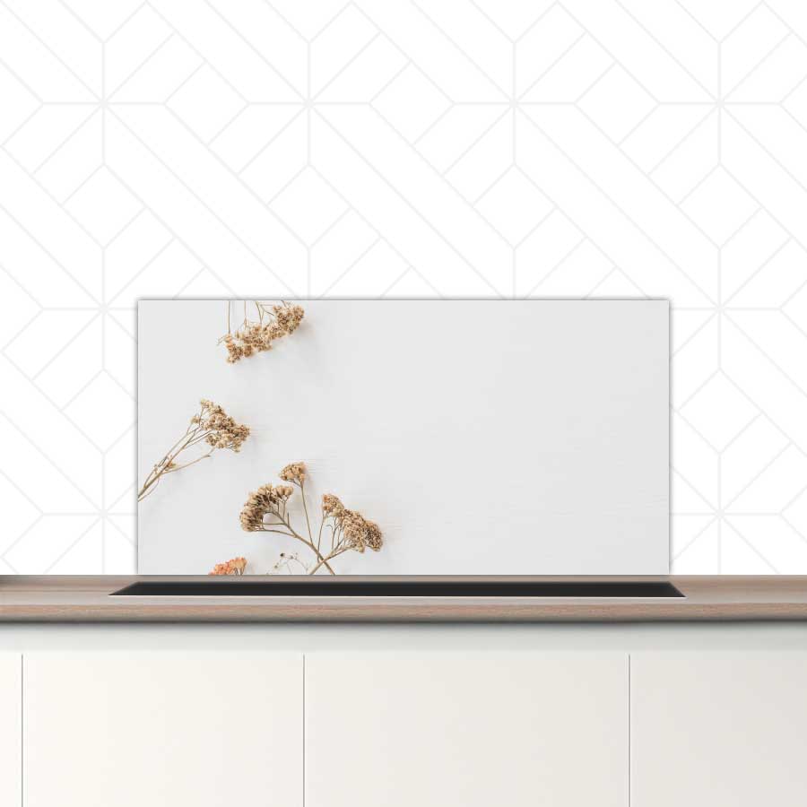 Spatscherm - Droogbloemen