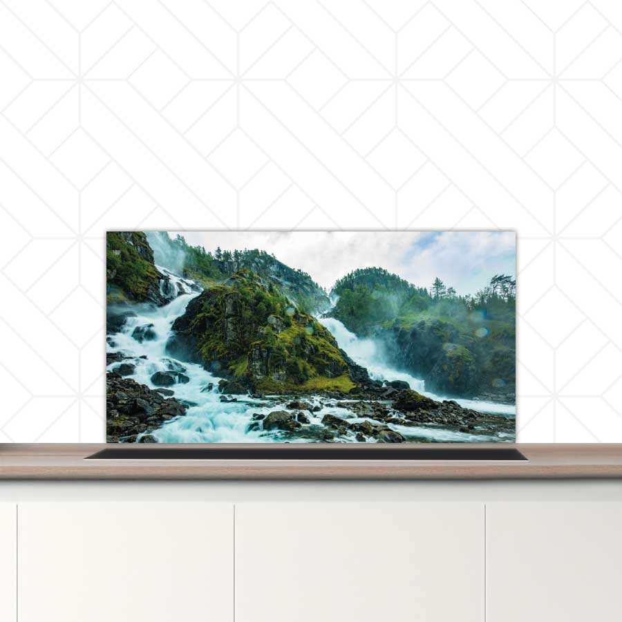 Spatscherm - Noordse waterval