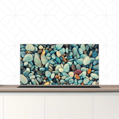 Spatscherm - Stenen strand