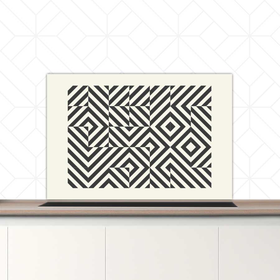 Spatscherm - Bauhaus vierkanten