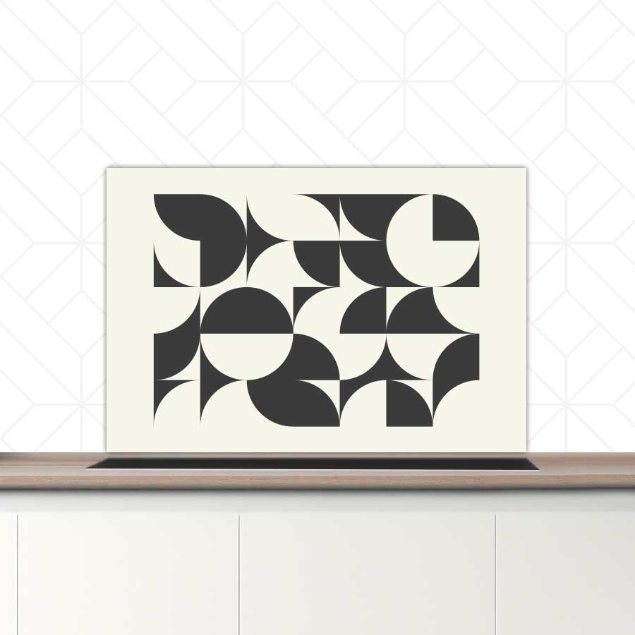 Spatscherm - Bauhaus cirkels