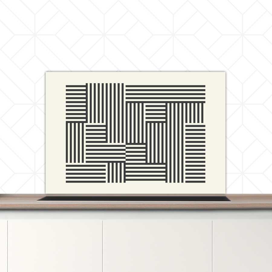 Spatscherm - Bauhaus lijnen