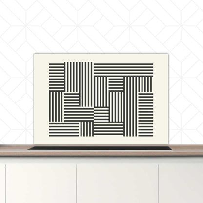 Spatscherm - Bauhaus lijnen