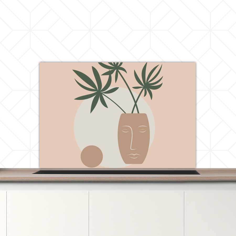 Spatscherm - Plant in vaas