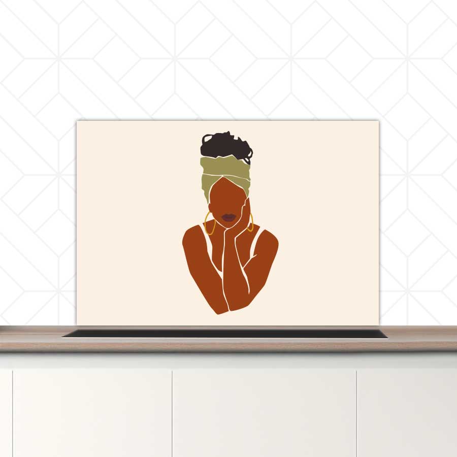 Spatscherm - Afrikaanse vrouw