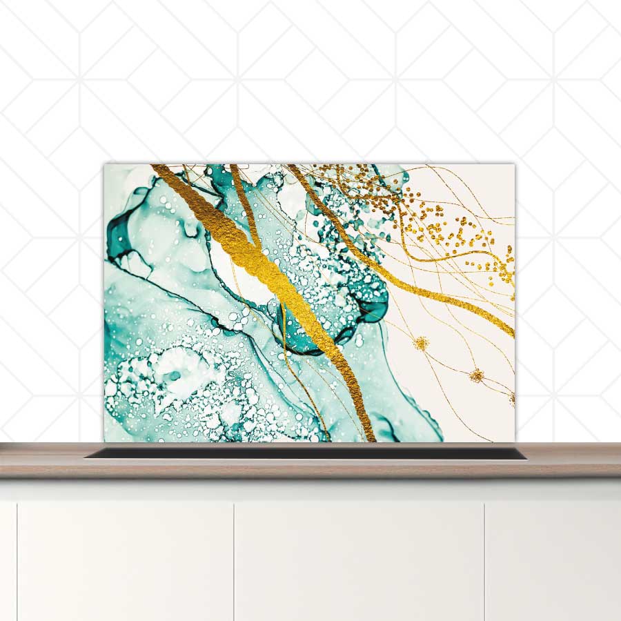 Spatscherm - Abstracte lucht