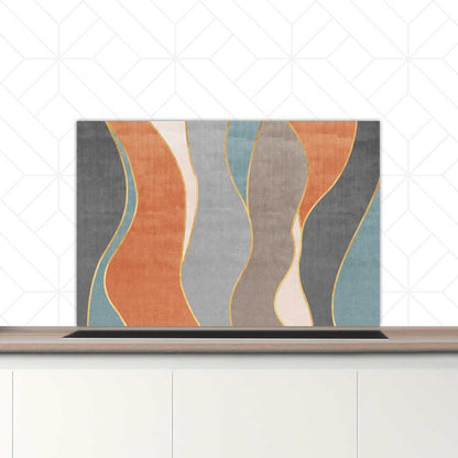 Spatscherm - Abstracte golven