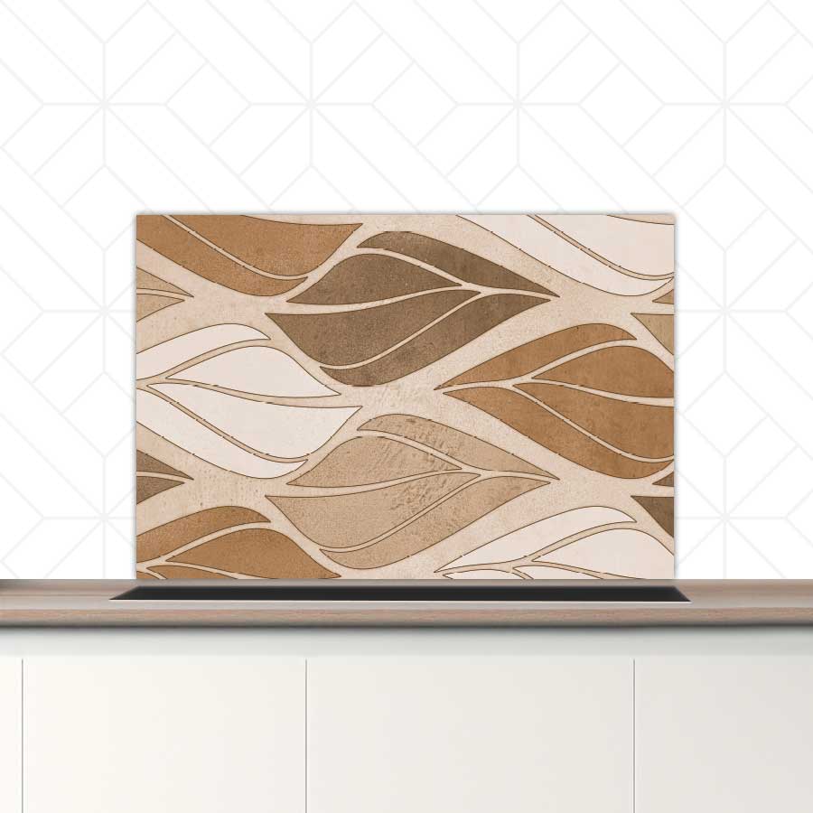 Spatscherm - Golvende bladeren