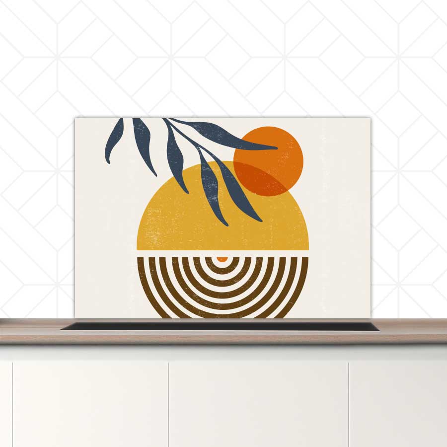 Spatscherm - Boho zonsondergang