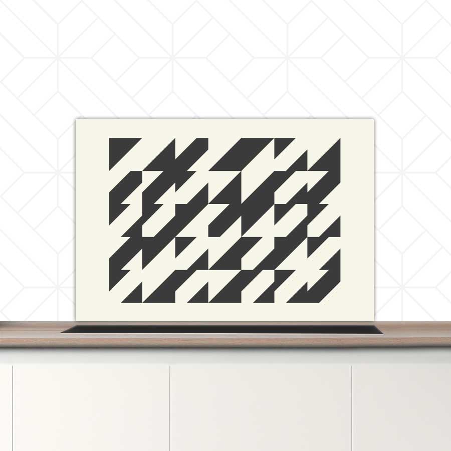 Spatscherm - Bauhaus driehoeken