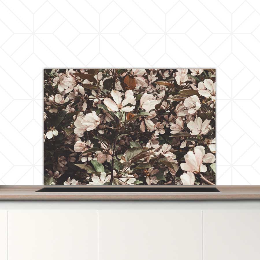 Spatscherm - Lente bloemen