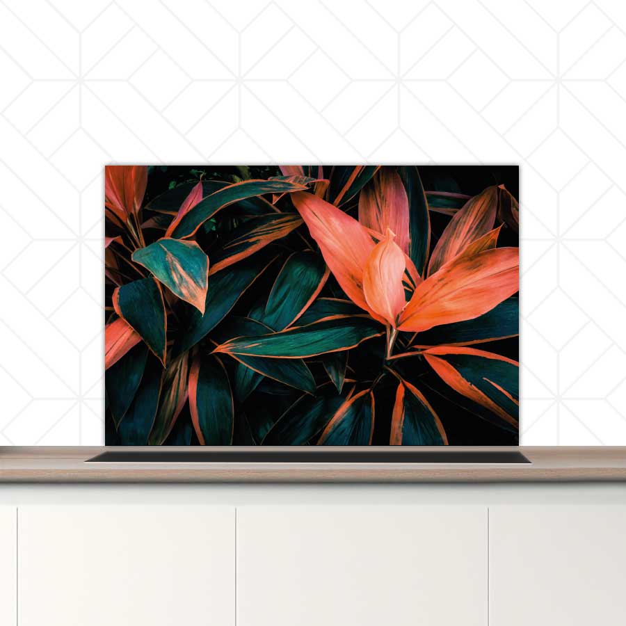 Spatscherm - Tropische bloem