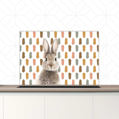 Spatscherm - Funny konijn vlekken