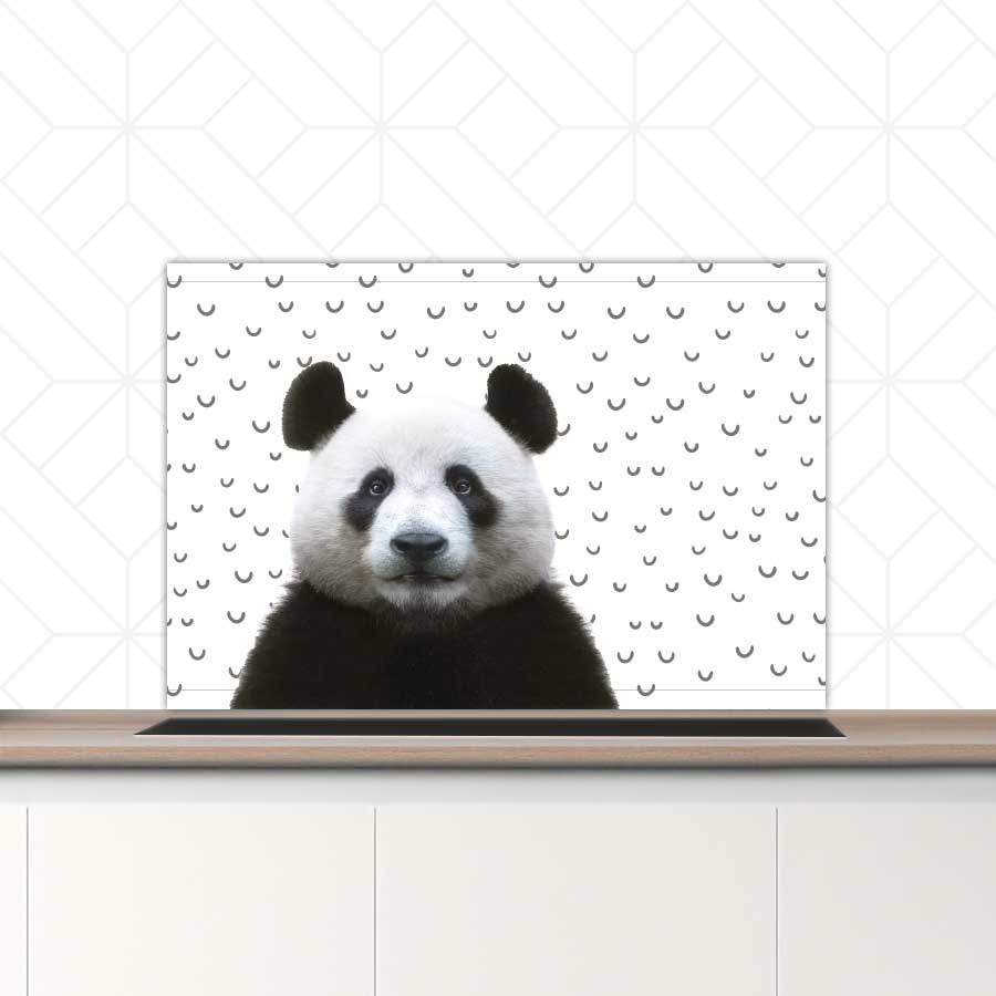 Spatscherm - Funny panda fugler