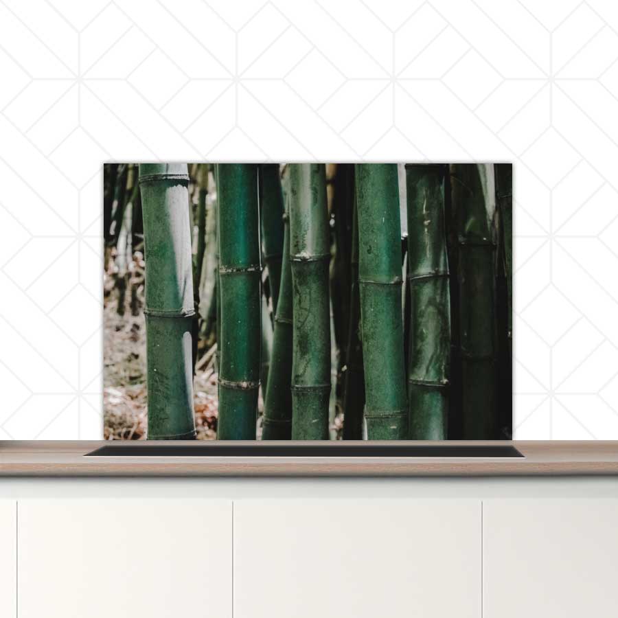 Spatscherm - Groene Bamboe