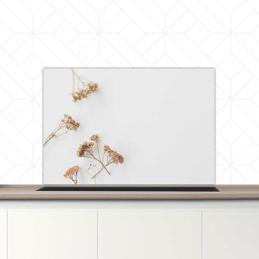 Spatscherm - Droogbloemen