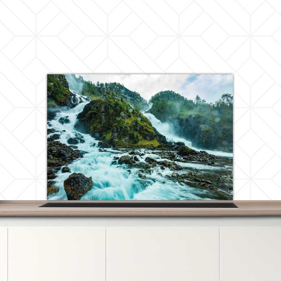 Spatscherm - Noordse waterval