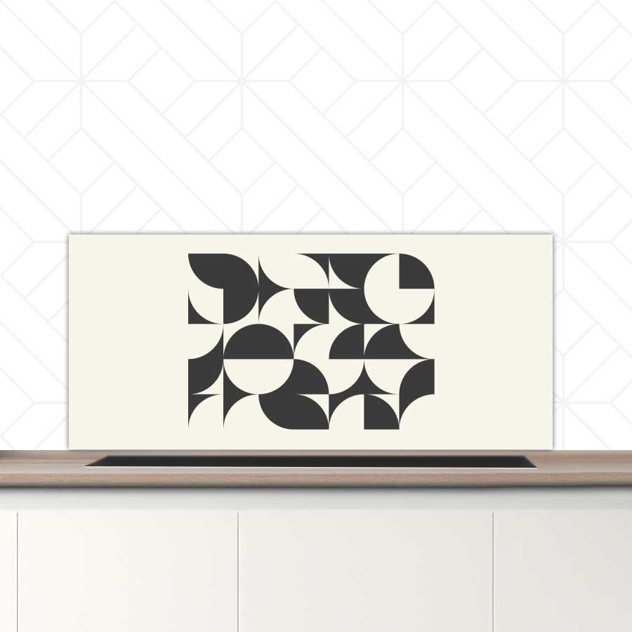 Spatscherm - Bauhaus cirkels