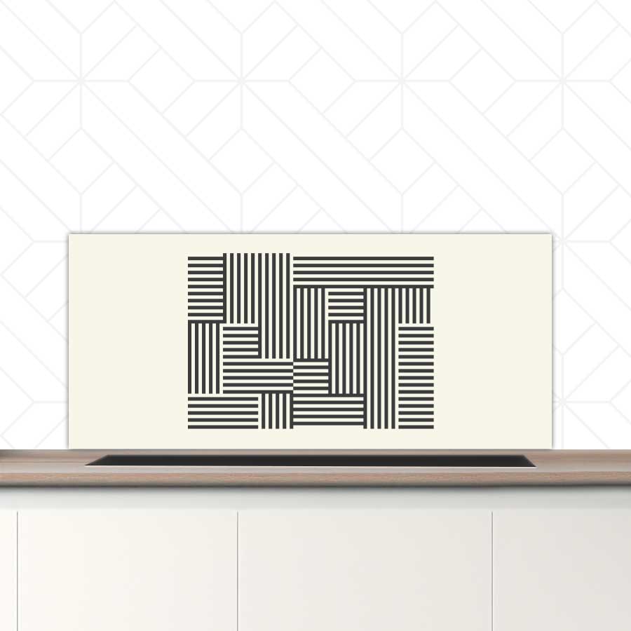 Spatscherm - Bauhaus lijnen