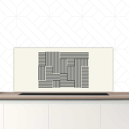 Spatscherm - Bauhaus lijnen