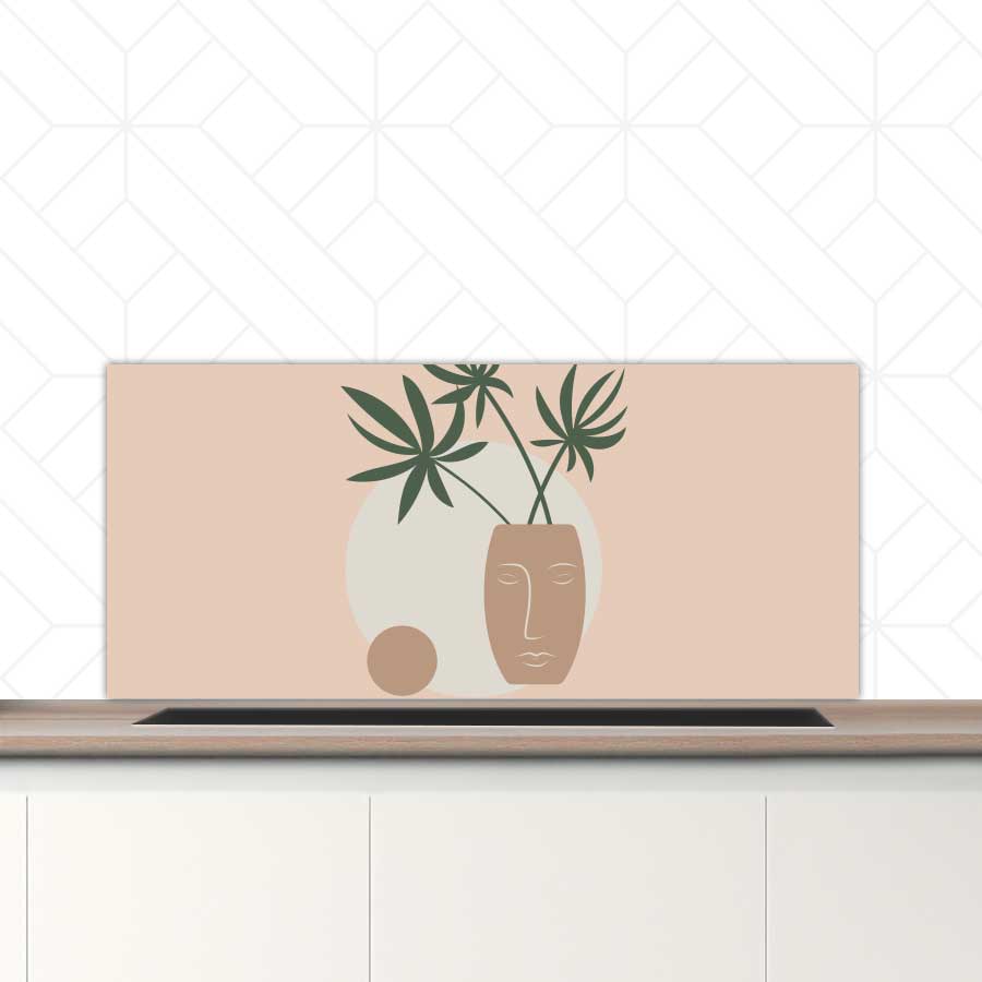 Spatscherm - Plant in vaas