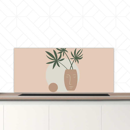 Spatscherm - Plant in vaas