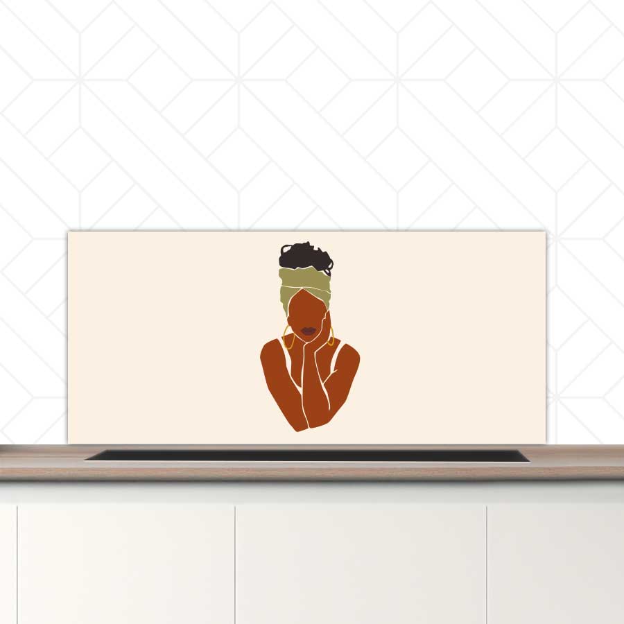 Spatscherm - Afrikaanse vrouw