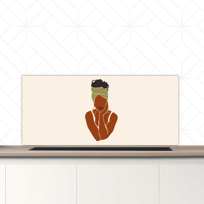 Spatscherm - Afrikaanse vrouw