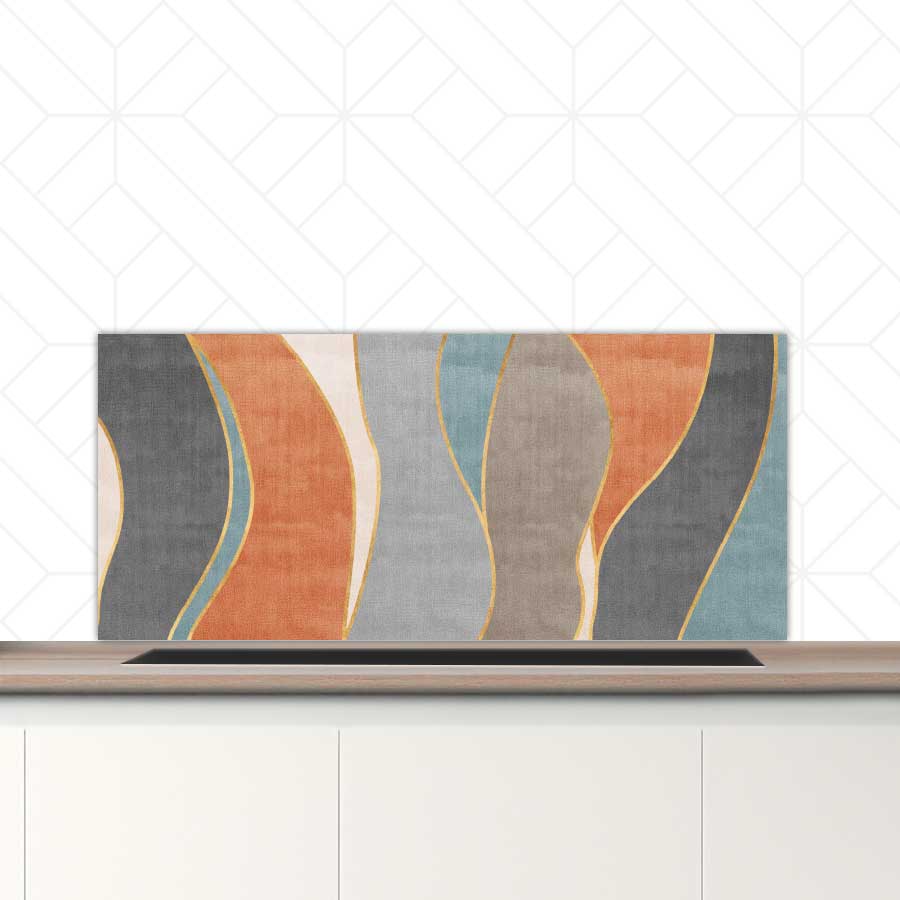 Spatscherm - Abstracte golven