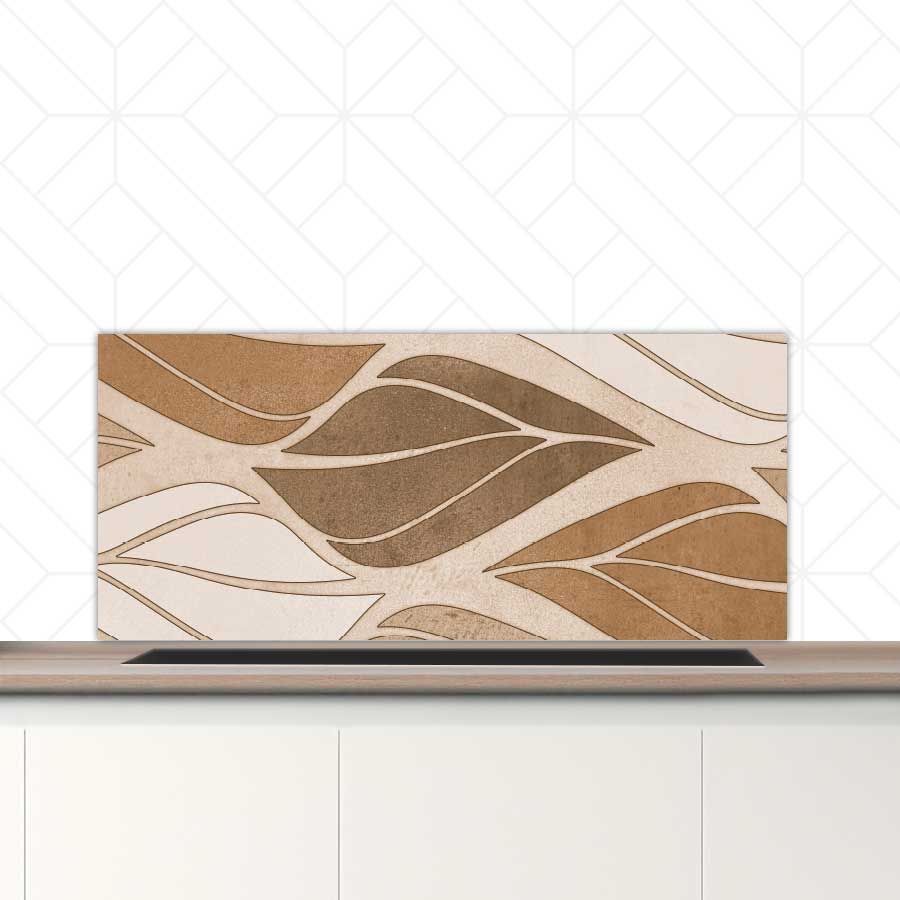 Spatscherm - Golvende bladeren