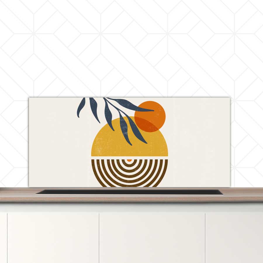 Spatscherm - Boho zonsondergang