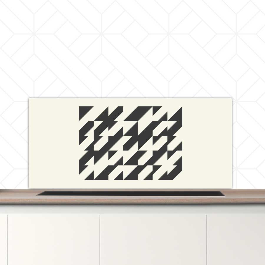 Spatscherm - Bauhaus driehoeken