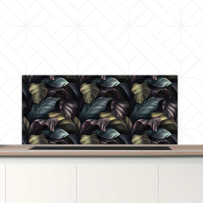 Spatscherm - Tropische bladeren