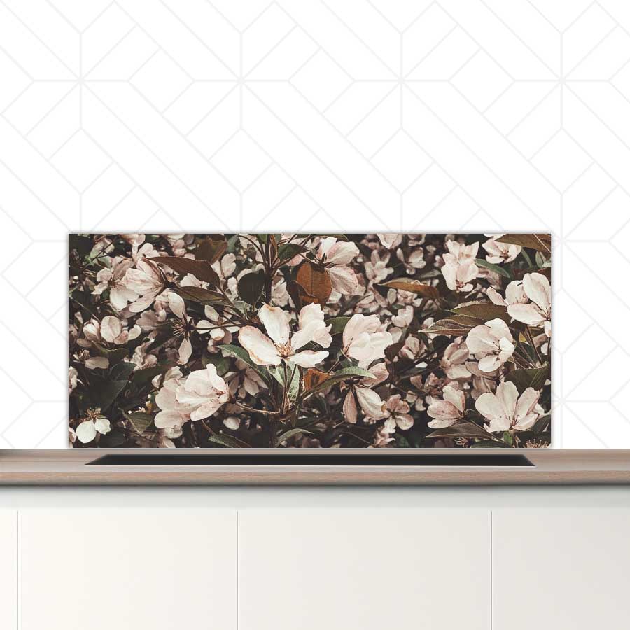 Spatscherm - Lente bloemen