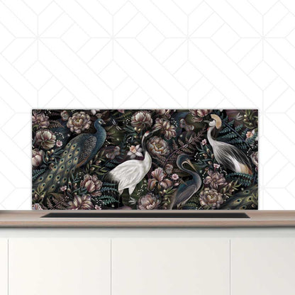 Spatscherm - Tropische vogels