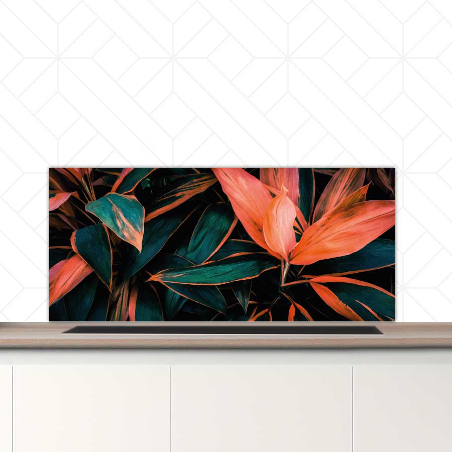 Spatscherm - Tropische bloem