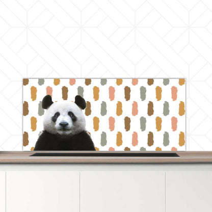 Spatscherm - Funny panda vlekken